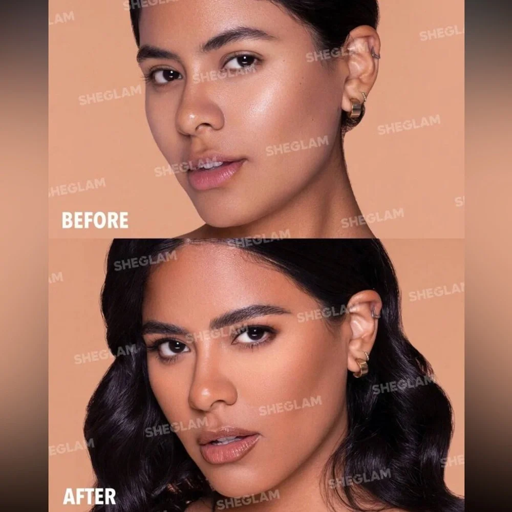 SHEGLAM Sunside Bronzer Powder Contour  Long Wear Evenly Pigmented